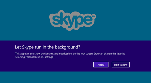 Windows RT Skype App Setup